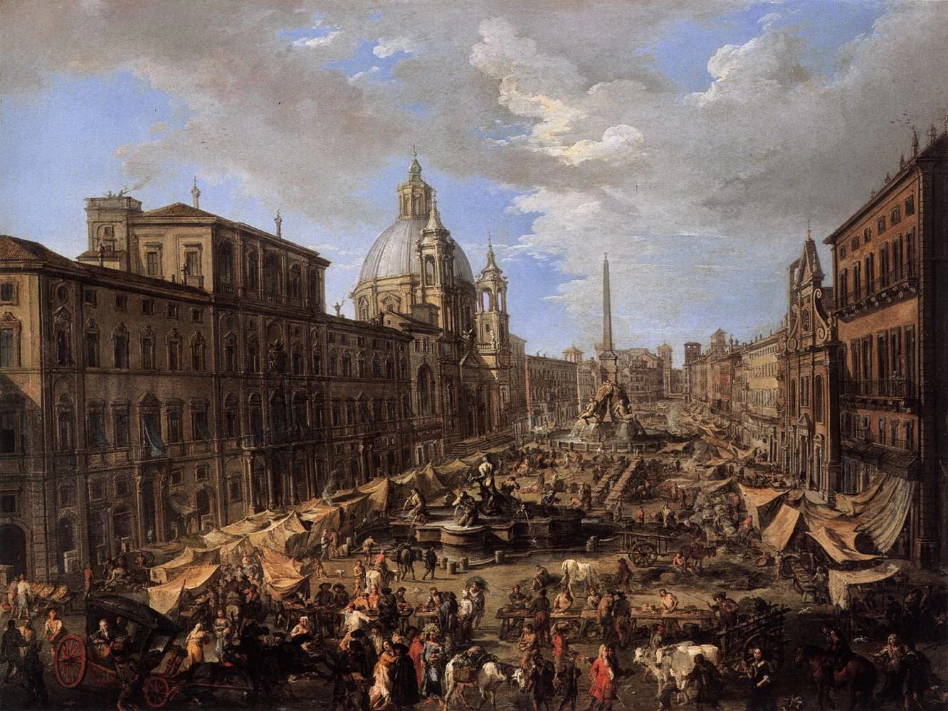 Mercato in Piazza Navona a Roma - Akademie der bildenden Künste, Vienna